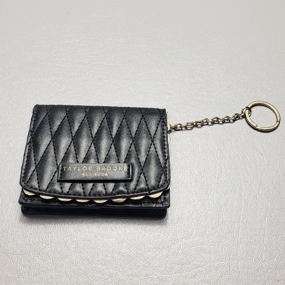 Taylor Brooke new york black key chain wallet